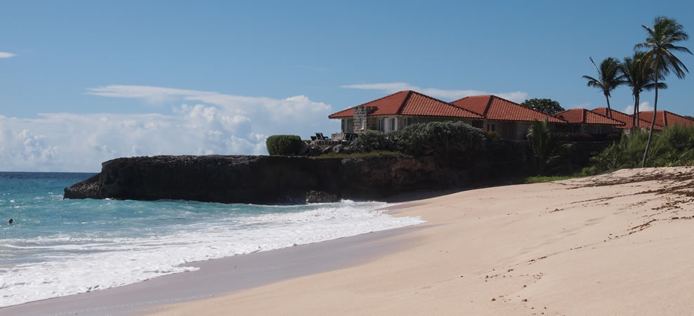 photo of beach adjacent to villa